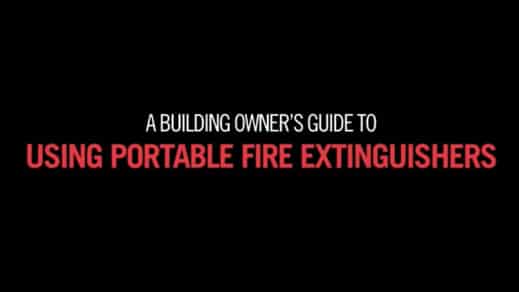 Fire Extinguisher Training for Building Owners
